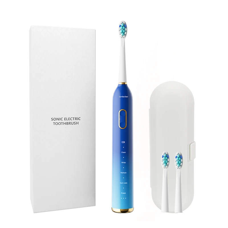Wholesale Electric Toothbrush Adult 360 Degree Automatic Ultrasonic Toothbrush Oral Care 5 Modes Replacement Heads Toothbrush