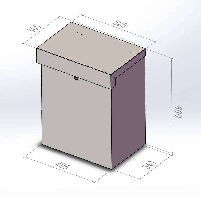 standing mini post mailbox american Parcel Mail Box black Outdoor Drop Box with Combination Lock mailbox