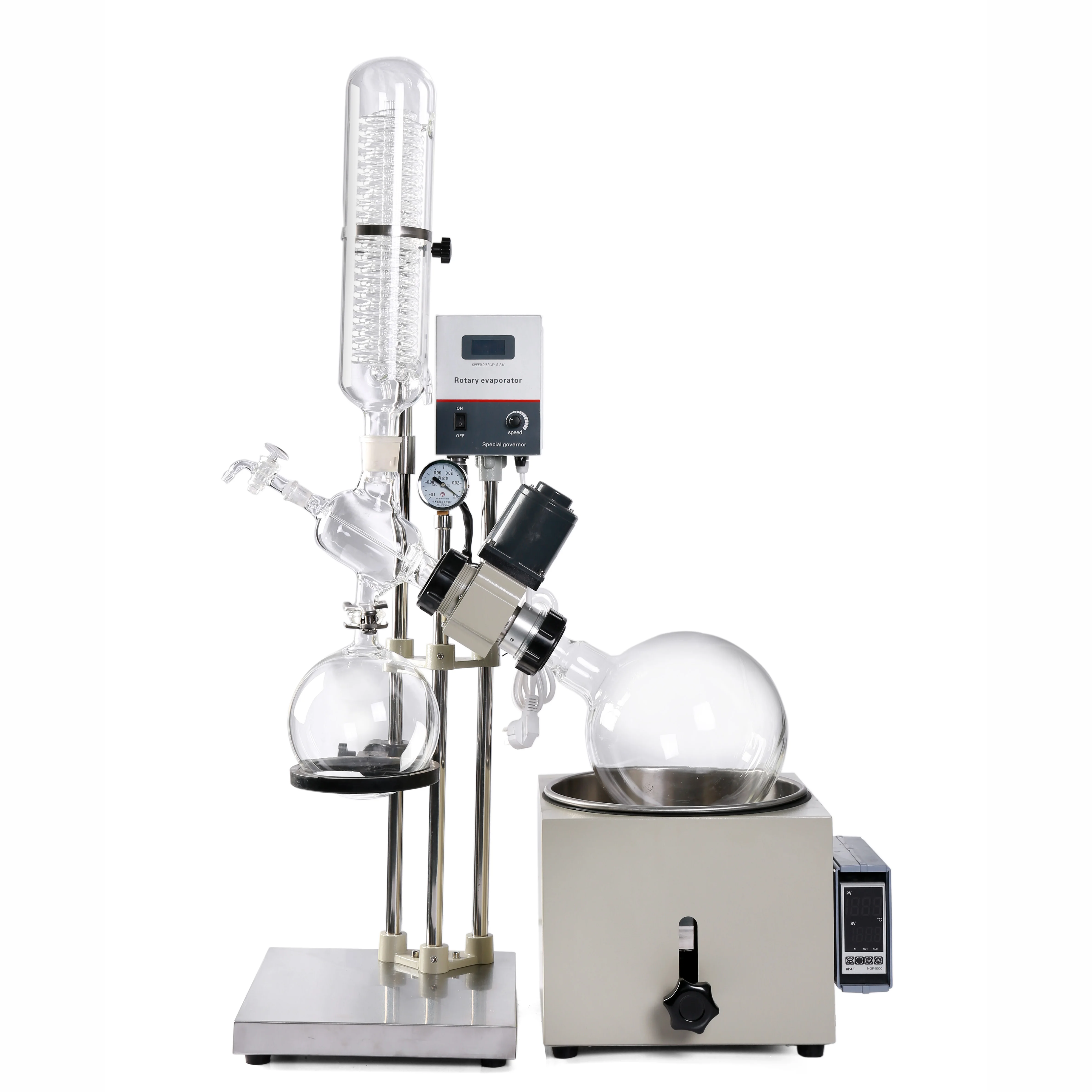 Small Chemical Lab Vacuum Ethanol/ Alcohol/Ethonal/Water Distillation 0.5L 1L 2L Rotary Evaporator Rotavapor China Price