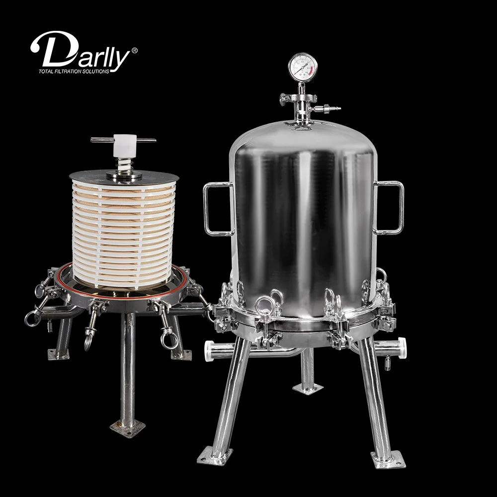 Китайский производитель Darlly, пищевая нержавеющая сталь, гигиенические линзовидные фильтры для вина, пива, для фильтрации, корпус фильтра для пива