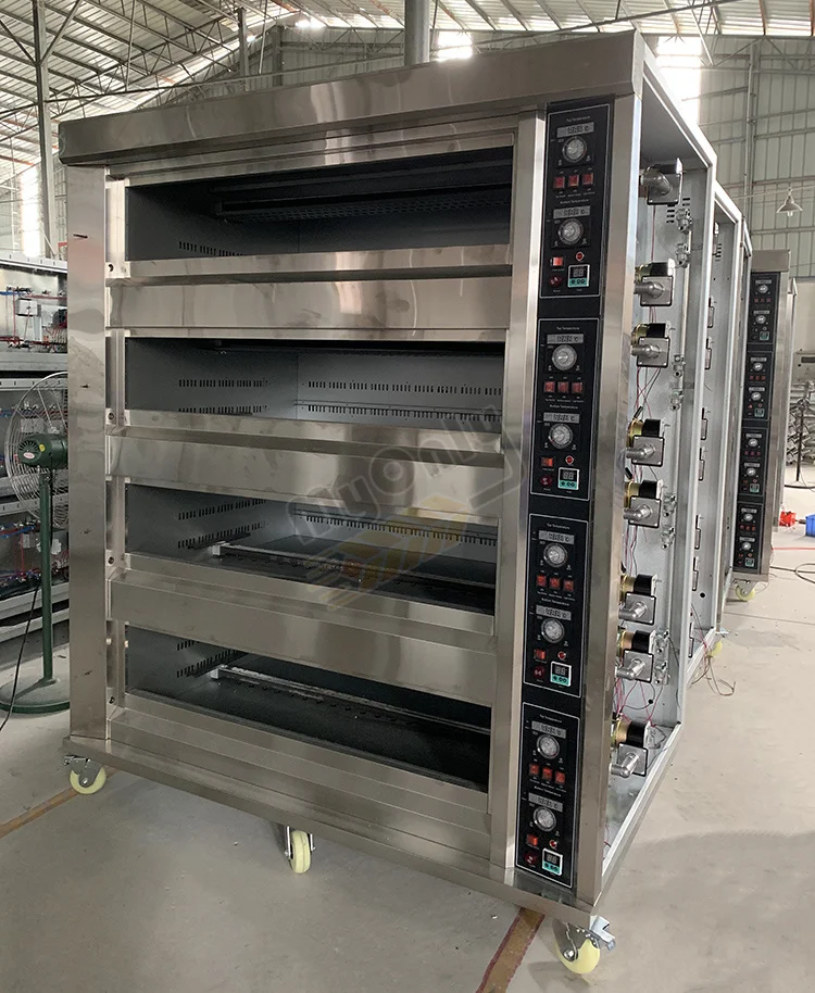 Horno De Pan Para Panaderia Industrial Confectionery Pizza Pastry Manufacturer Gas Cake Oven for Bakery