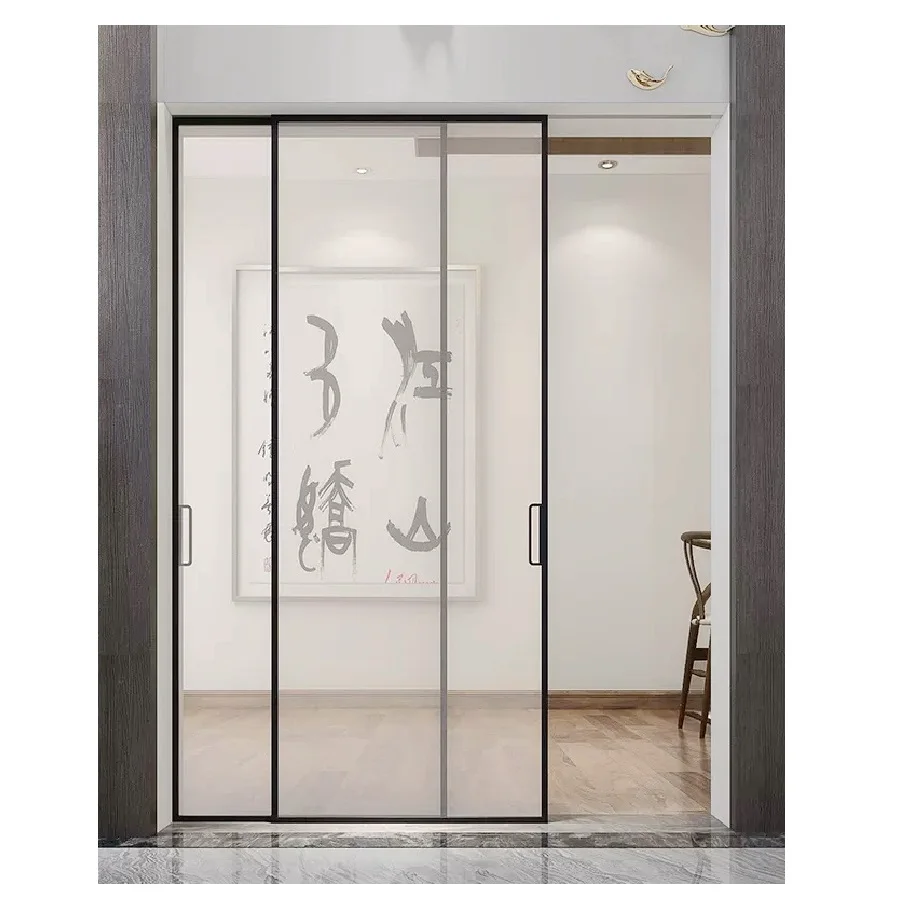 
slim aluminum sliding door track profiles frame line series extruded slim aluminium door for glass doors 