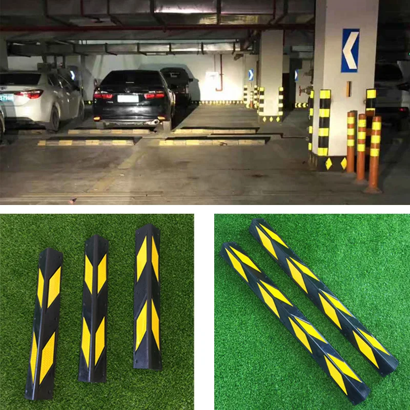 Hot Selling Hospital Garage Corner Guard Protector High Reflective Rubber Corner Guard for Car Parking