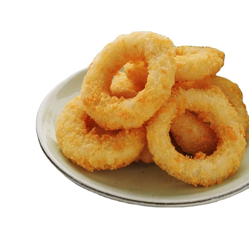 2024 top sale latest cheap and delicious process food fried golden breaded squid ring calamari