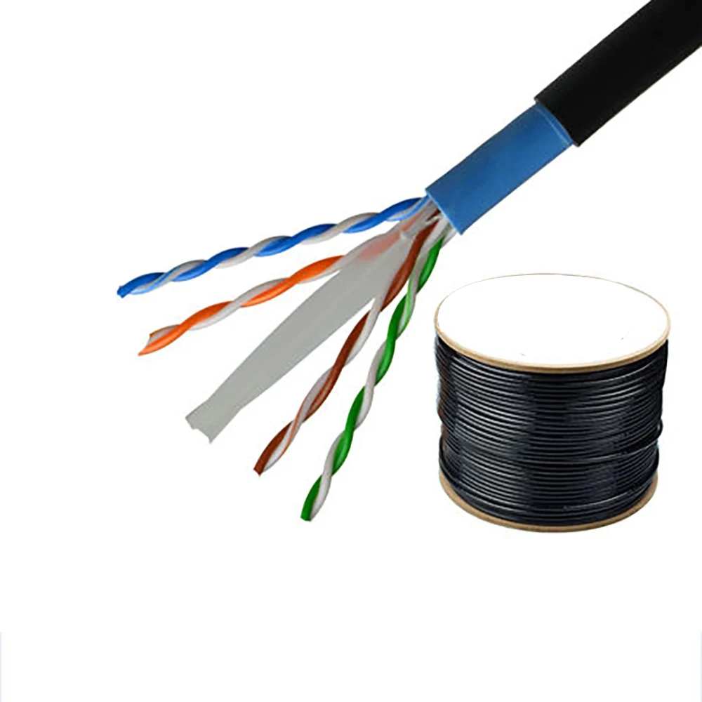Factory direct sale waterproof 4 pair cat6 outdoor cables CCA 305m cat 6 ethernet utp cableNetwork Cable lan cable