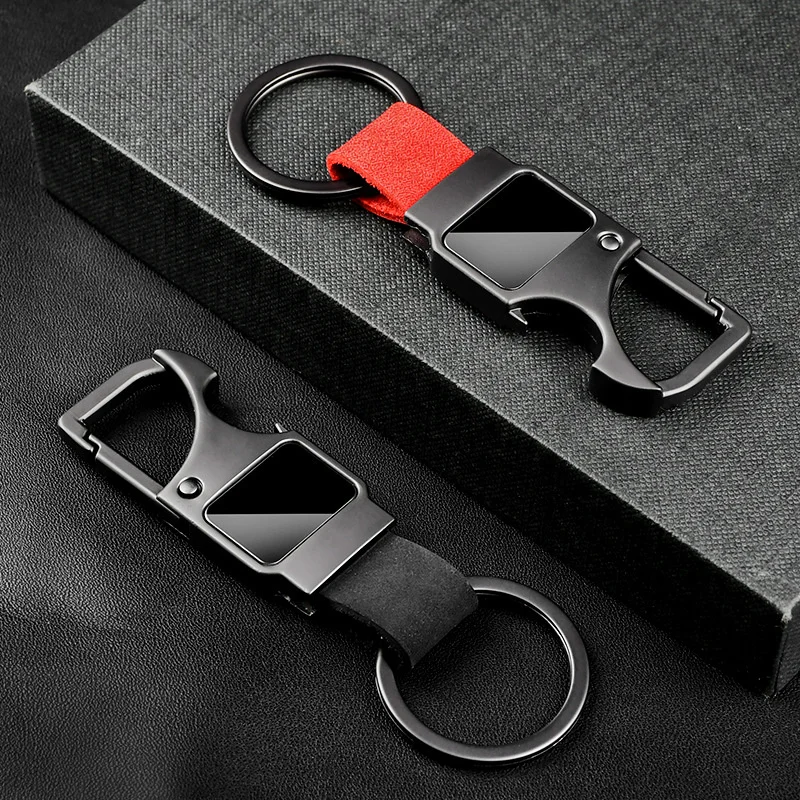 Custom Leather Key Chain Keyring Manufacturer Wholesale Bulk Handmade Car Brand Logo Custom Leather Keychain