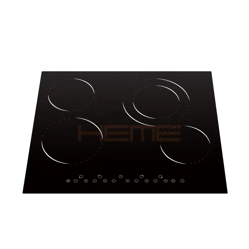 Chinese Built-in Hob Manufacturer Home Appliances Embedded Ceramic Glass Electric Fogao Cooktop de 4 bocas