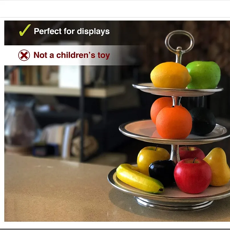 cheap artificial fruits and vegetables Artificial Fruit Plastic Fake Variety Food Lifelike Home Kitchen Display Decors