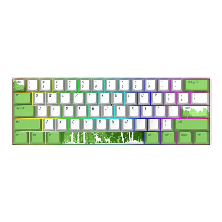 High Quality Flexible Diy Wired Gamer Bt 5.0 Computer Keycap Kit Rgb Light Wireless Gaming Mechanical Keyboard