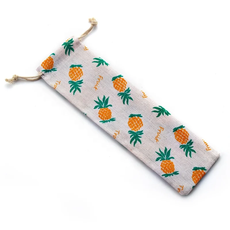 Холщовый льняной мешок 70*250 мм, пакет для питьевой соломы, джутовый Хлопковый мешок на шнурке с индивидуальным логотипом