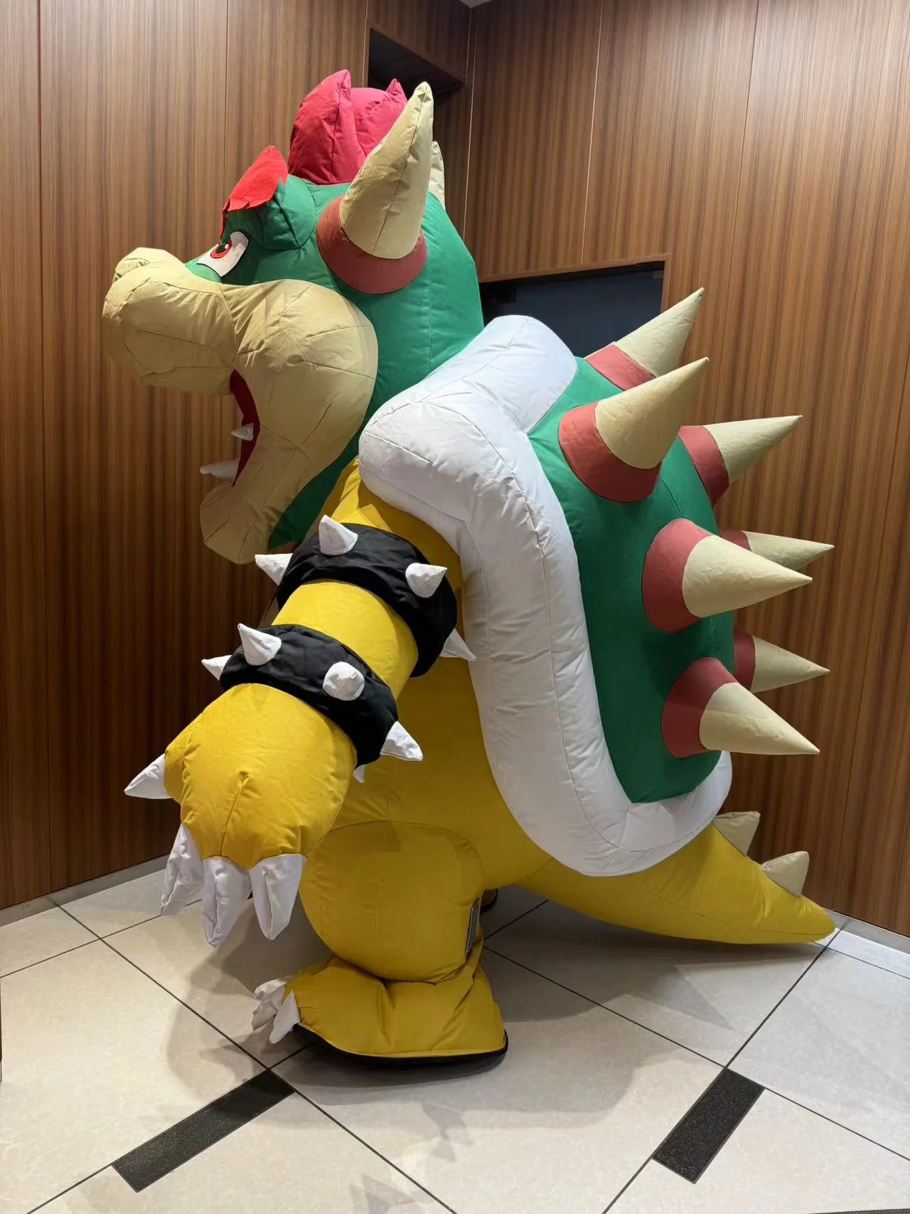 Funny cartoon character cosplay suit inflatable Bowser turtle mascot costume for adults