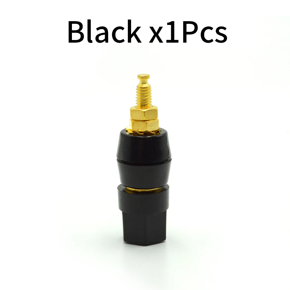 Terminals Red Black Connector Amplifier Terminal Binding Post Banana Speaker Plug Jack Adapter Socket
