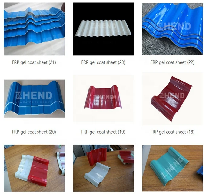DNUO Automatic frp fiberglass gel coat flat or corrugated sheet panel with  different colors making machine