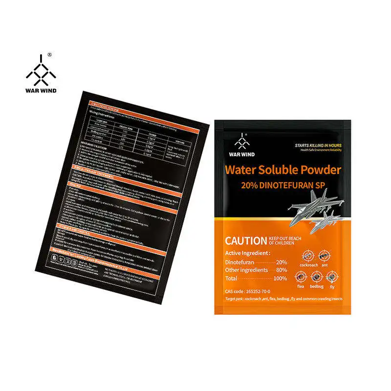 War Wind High Quality Fly Bedbug Flea Roach Ant Insect Killer Water Soluble Powder Pest Control 20% Dinotefuran Pesticide