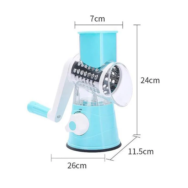JOY multifunctional hand vegetable cutter household kitchen manual vegetable machine shredder slicer drum type