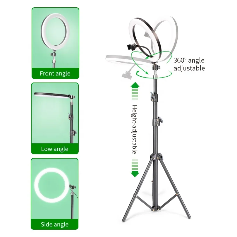 LED Ring Light Kit 10 18 Inch Ring Lamp Photo Light Ring for YouTube Makeup Studio Photography Ringlight with Light Stand