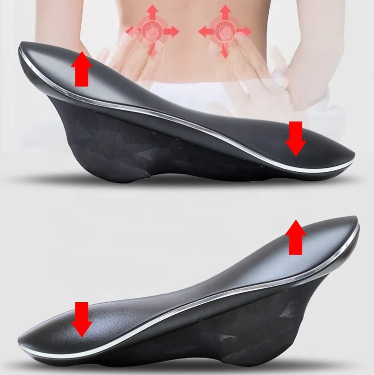 Electric Back Stretcher Orthopedic Back Lumbar Spine Support traction Therapy Massager Lower Back Cracker Heated Waist Vibrator