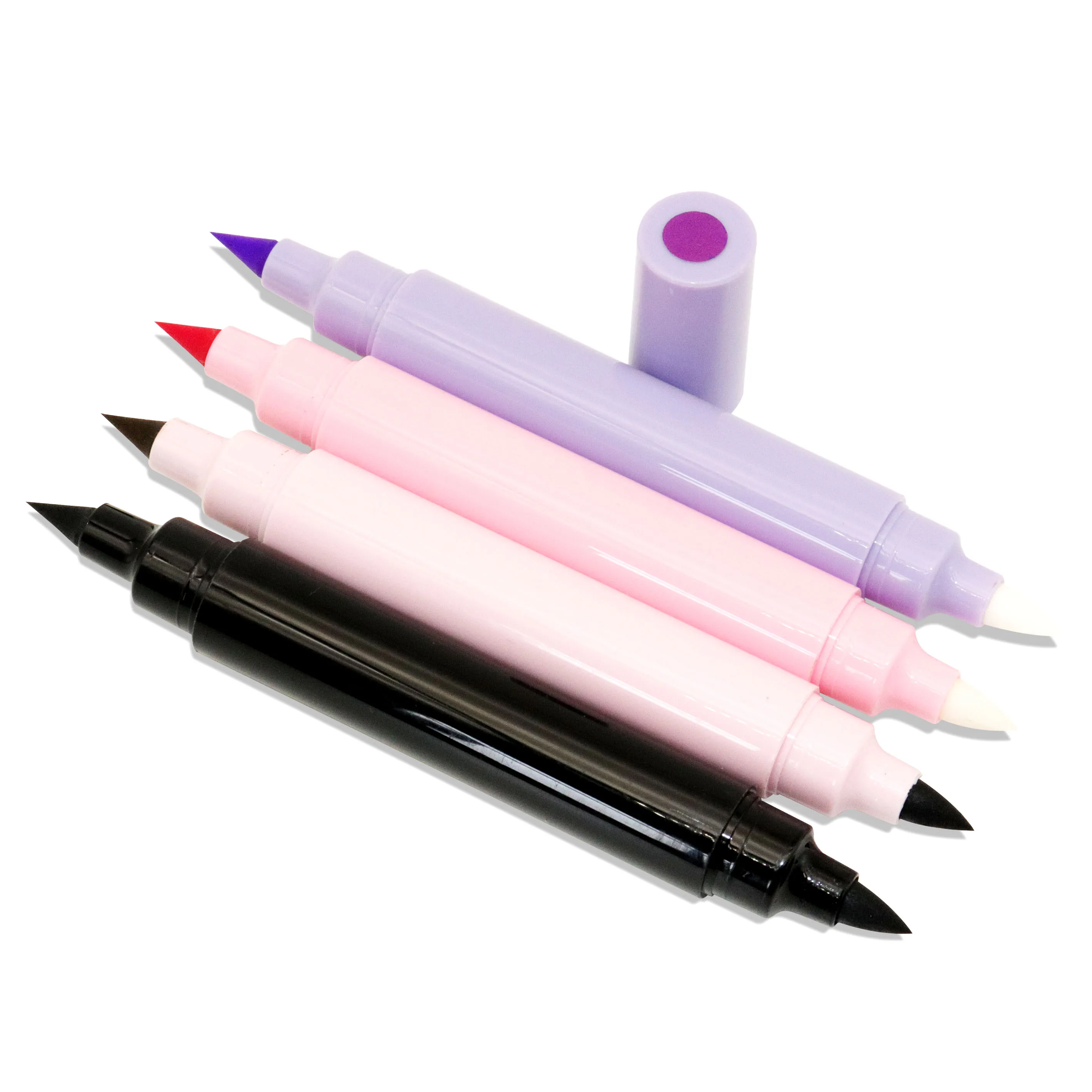 Private Label Fast Dry Double Hand Waterproof Long Lasting Liquid Eyeliner With Eraser Pencil