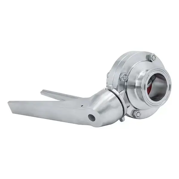 2-inch Three-Clamp Food Grade Stainless Steel Manual Drive Sanitary Butterfly Valve With Stainless Steel Handle