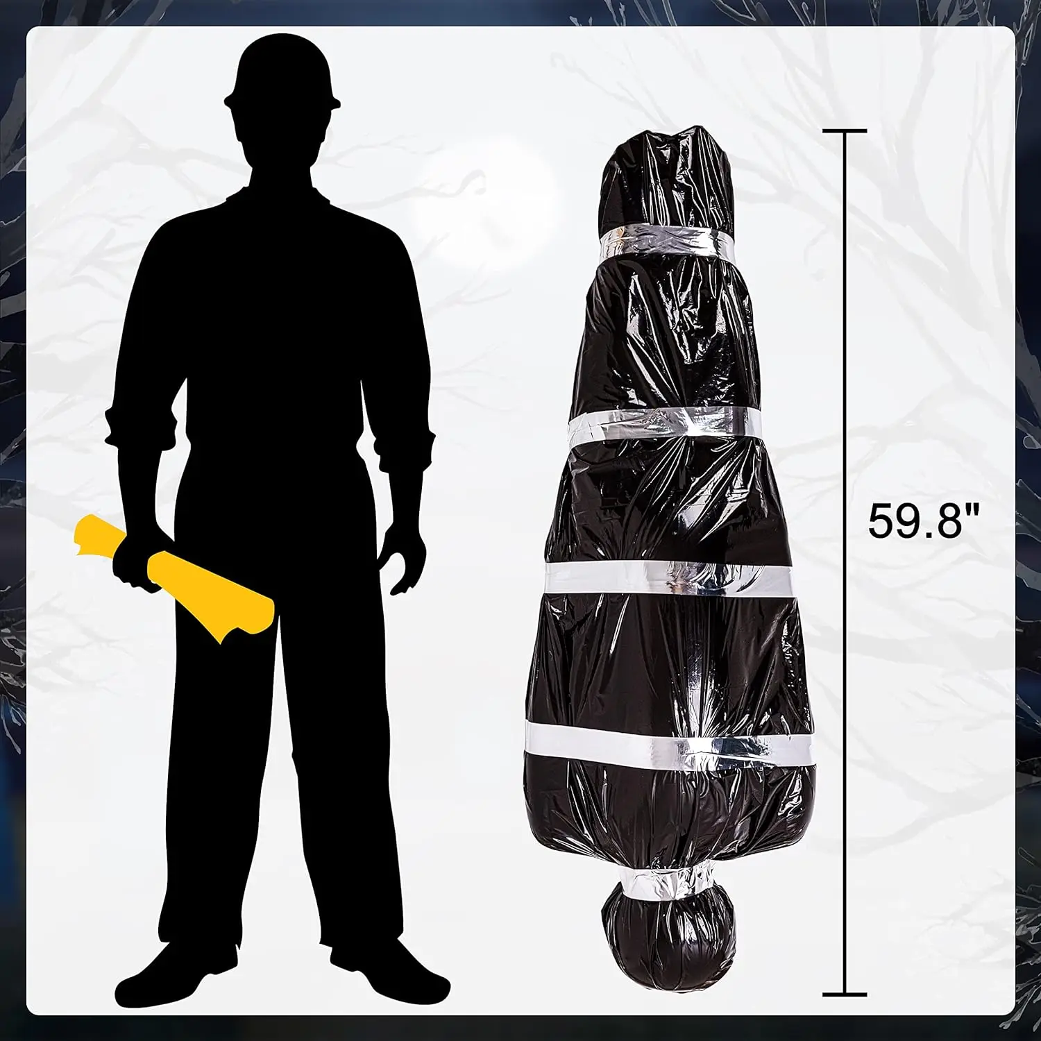 Halloween Props Halloween Corpse Prop Plastic Crime Scene Artificial Halloween Dead Victim Prop Decorations
