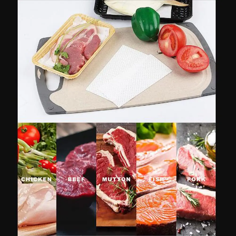 Eco-friendly Disposable Food Absorbent Food Pad Environmental Products for Meat Fish Poultry