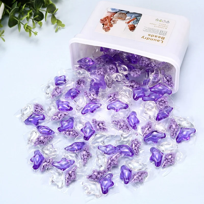 3 In 1 Washing Cleaning Laundry Scent Booster Beads Clothes Laundry Detergent Soap Liquid Laundry Beads