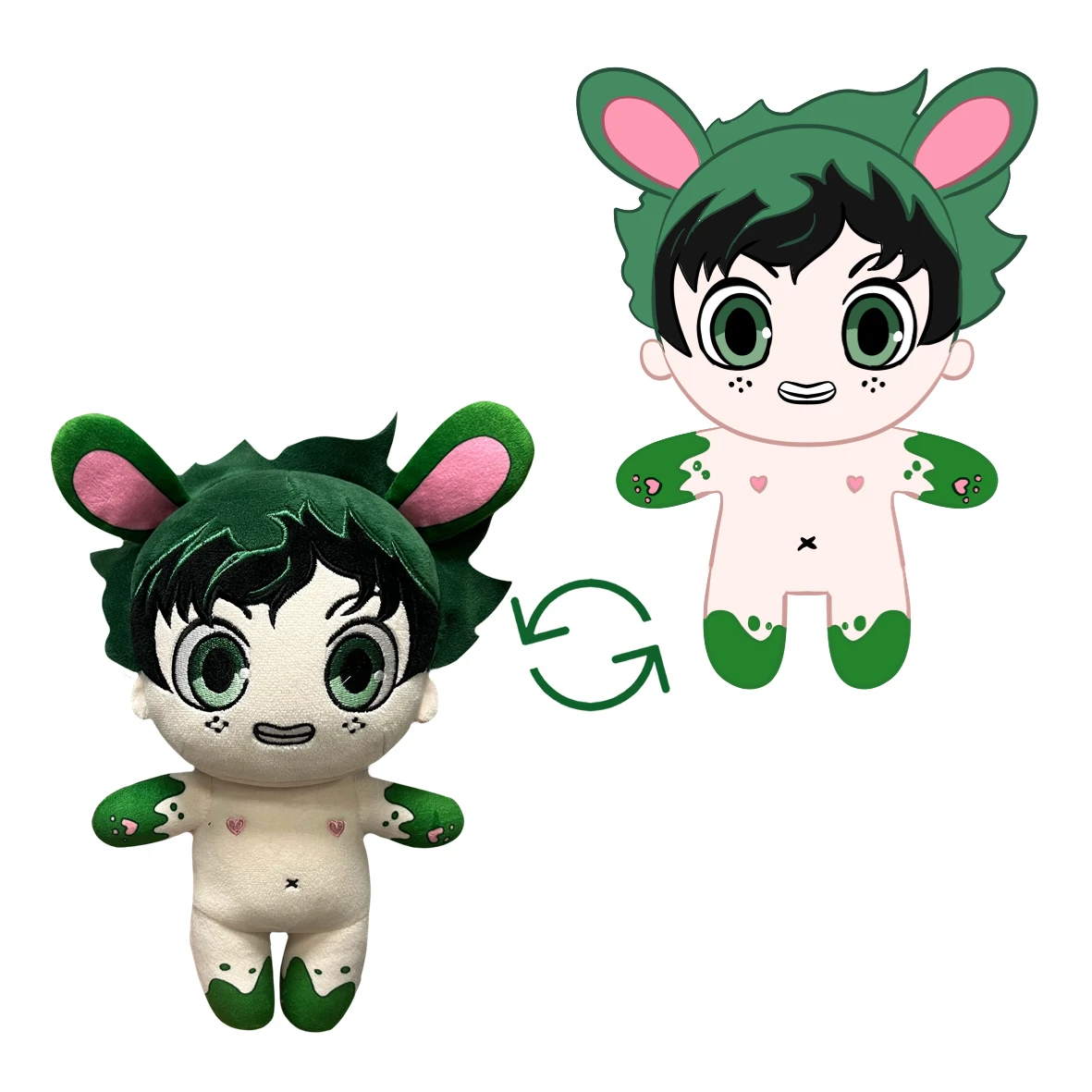 Custom Soft Stuffed Animal Plush Toys Add Noise Maker Custom Plushie Luminous Embroidery Thread Rabbit toys