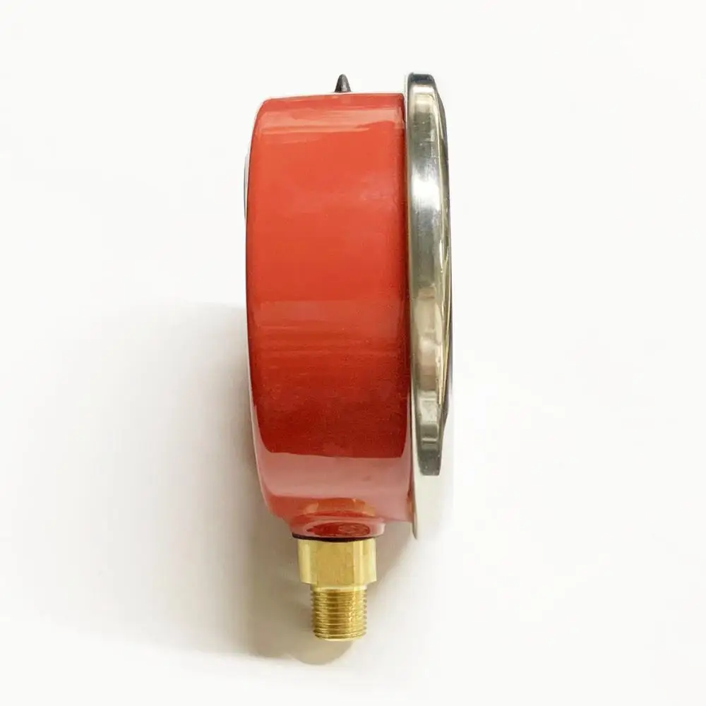 3.5' 80mm 500PSI Lower Mount Manometer Back Adjustment Zero Refrigeration Manifold Oil Pressure Gauge R22R134aR507A R404A R407A