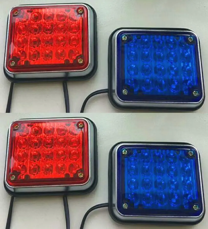 Ambulance outer body side warning strobe light emergency ambulance warning flash strobe light red blue amber white green