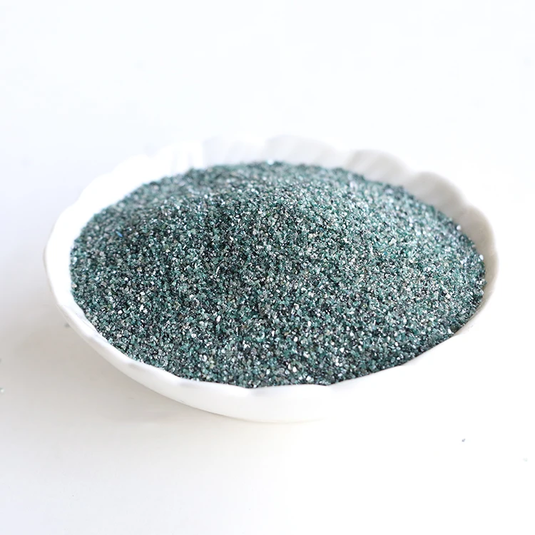 Factory Supply Refractory Material Sic Grit Sandblasting Grinding Green Silicon Carbide Powder