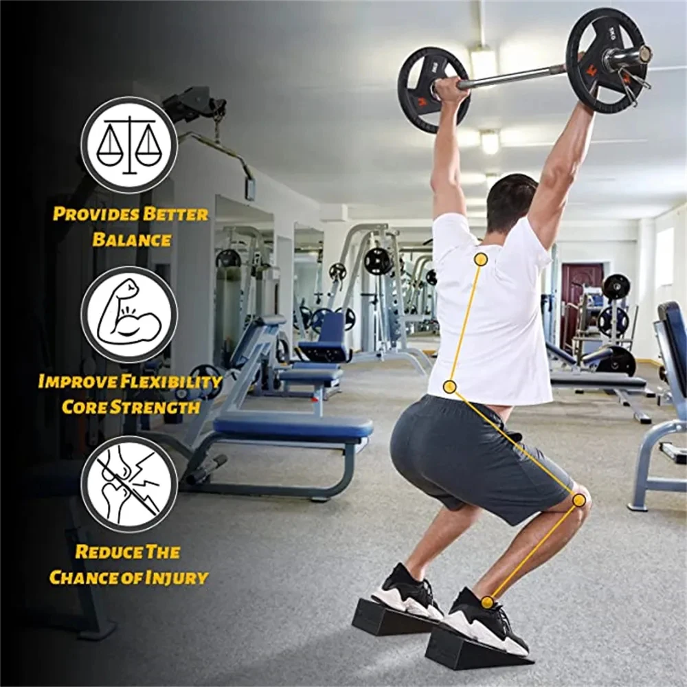 Gymbopro Sport Fitness Eva Squat Block Wedge Calf Stretcher Slant Board Gym Weight Durable Wedge