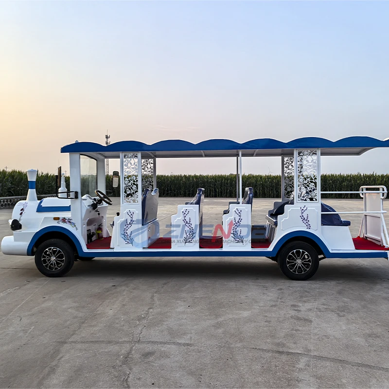 Лидер продаж в Китае Электрический экскурсионный автобус туристический родстер автомобиль на 16 мест уличный классический городской для детской площадки