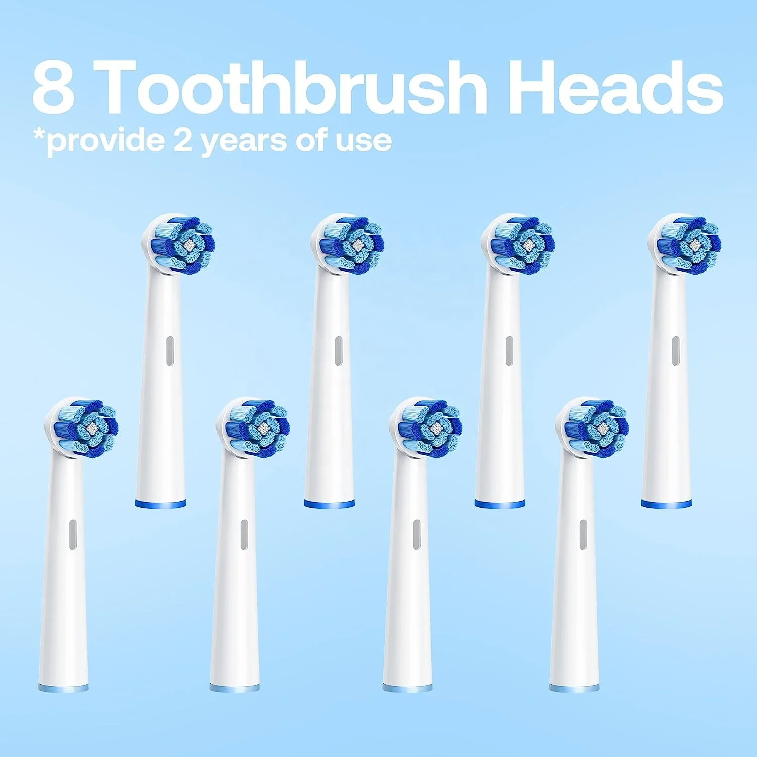 Bitvae BV R2 White Electric Toothbrush with 8 Heads Travel Case
