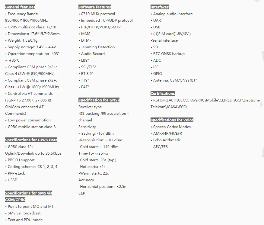New SIM868 SIM808 SIM800  GSM/GPRS+GNSS Module Navigation system Quad-band 850/900/1800/1900MHz in stock