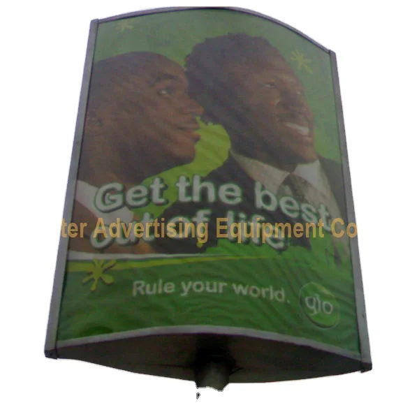 
street lamp post advertising lighting box 
