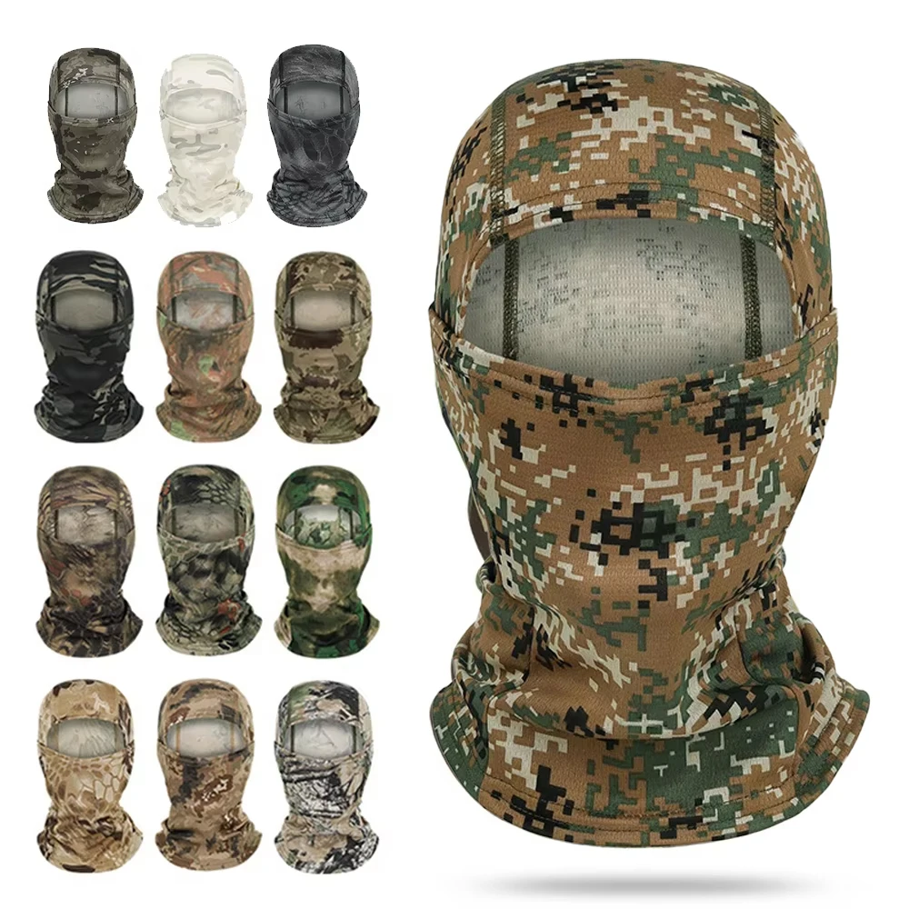 Balaclava Summer Camo Face Mask Ski Mask Men Balaclava Motorcycle Camouflage Fishing Hunting Face Cover