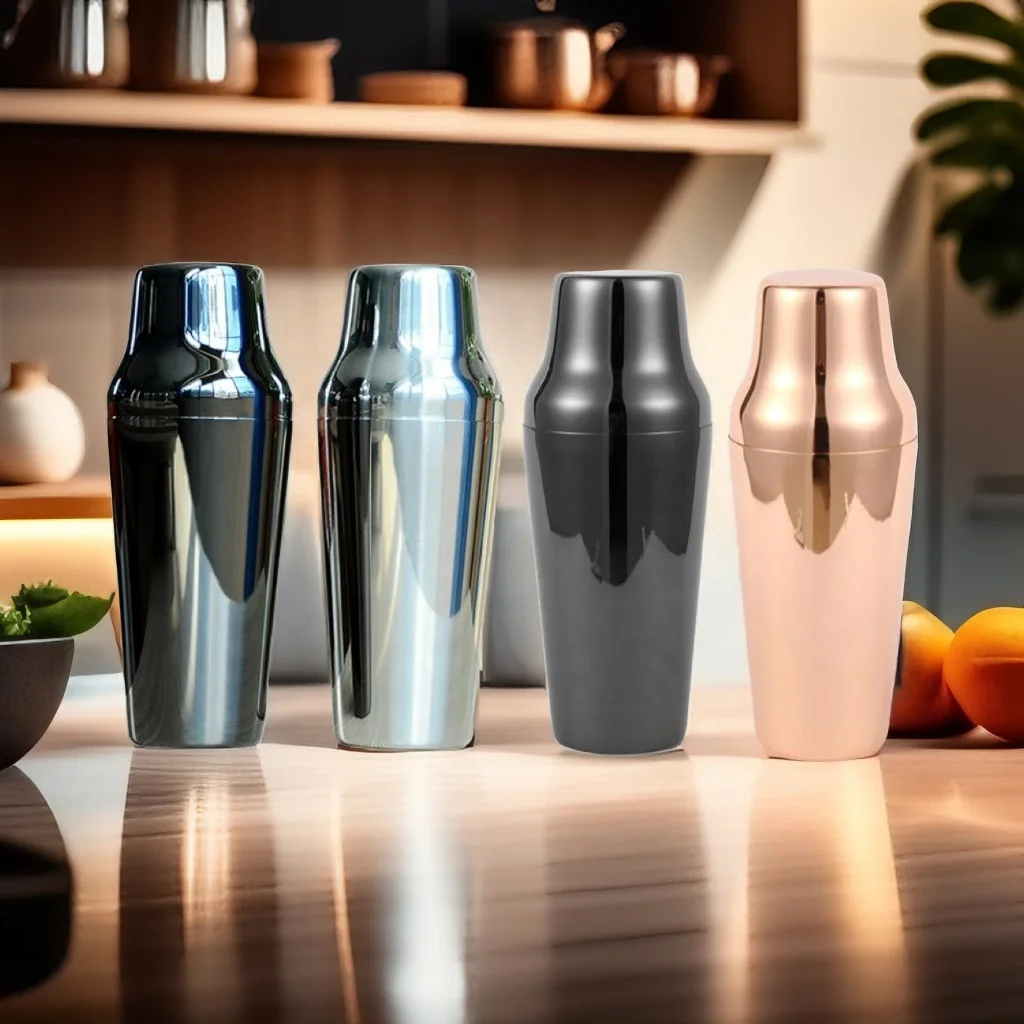 Hot Sale 900ml Stainless Steel Two-Stage Cocktail Shaker Customizable Bartender Bar Tool for Home Parties