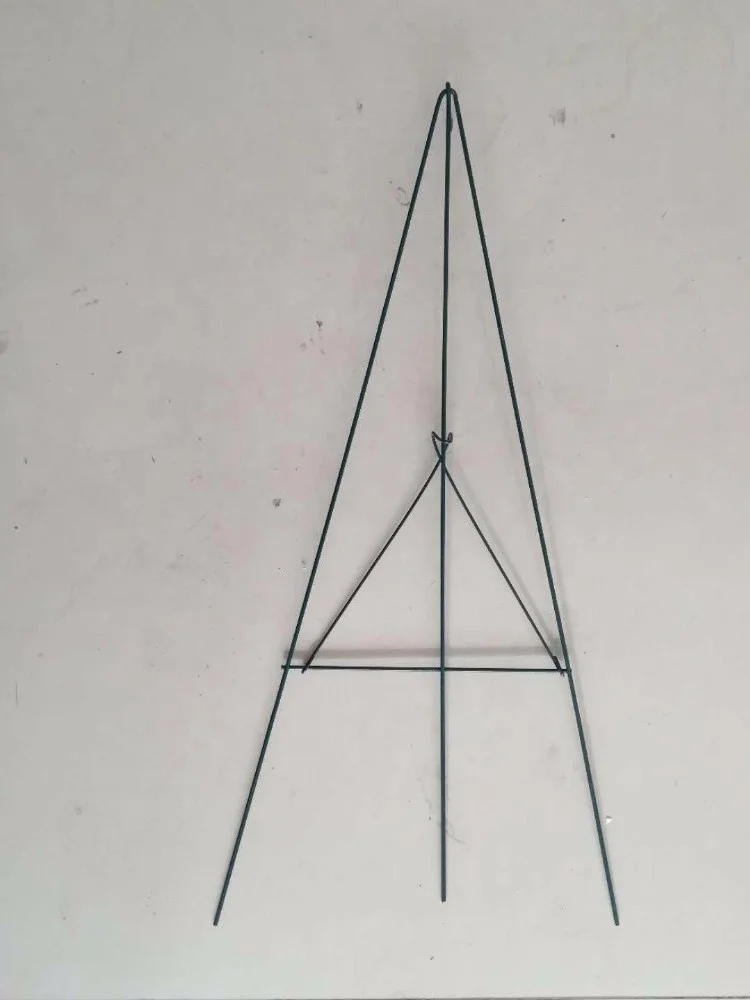 Custom small metal wreath display easel for cemetery metal wire easel funeral procurement section