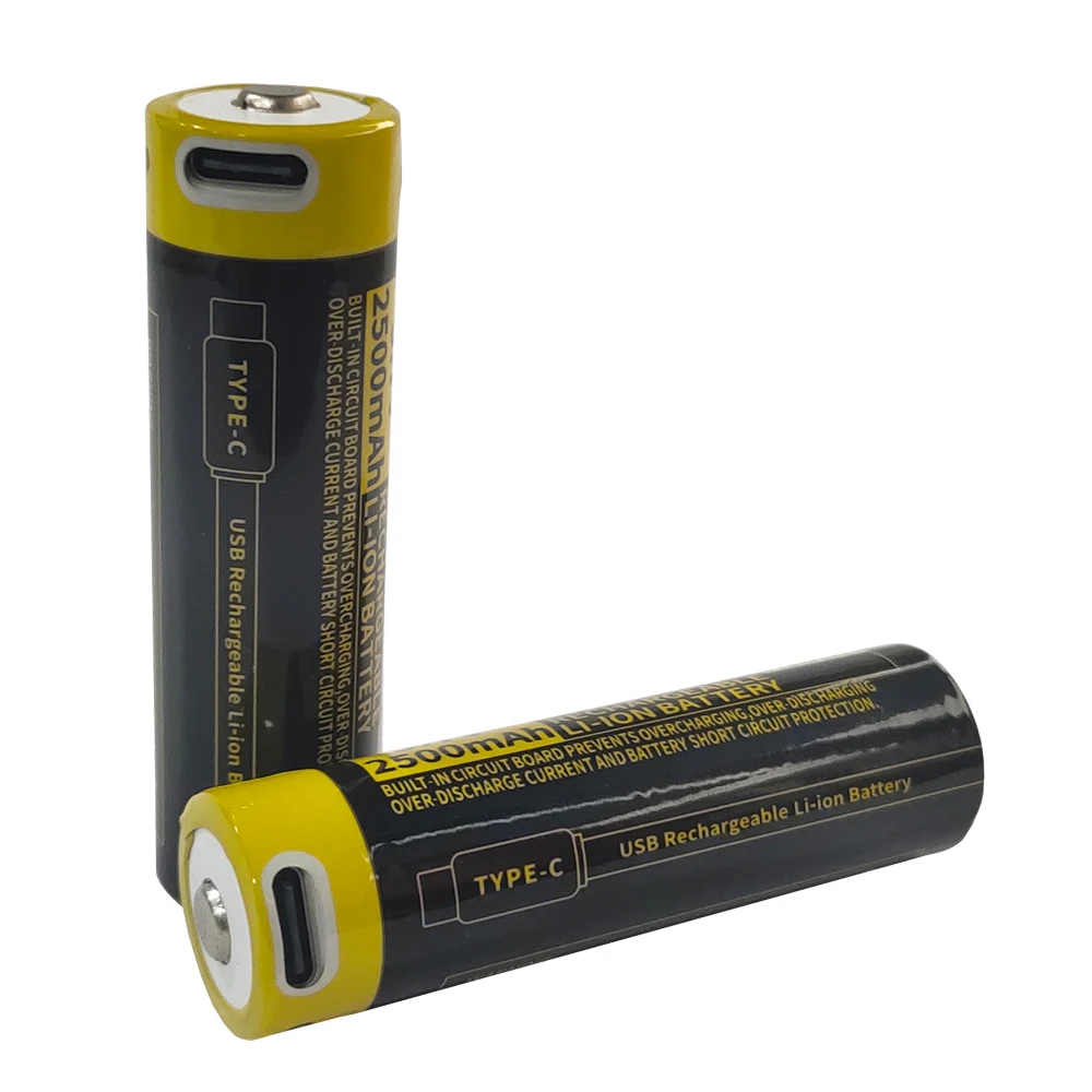 Кнопка 18650 2500 мАч 3 7 В с USB-C розеткой Type-c5V литий-ионный аккумулятор для вентилятора мощный фонарик радио беспроводной микрофон