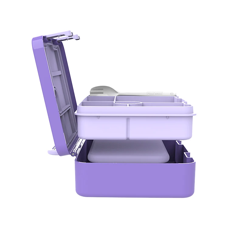 Customized pattern toddlers school bag 6 grade plastic microwavable custom dark blue retangular bento lunch box