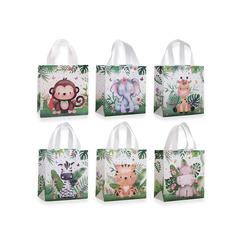 In Stock Horizontal S Size Promotional Nonwoven Reusable Tote Bags Eco Friendly Supermarket Non Woven Gift Shopping Bag