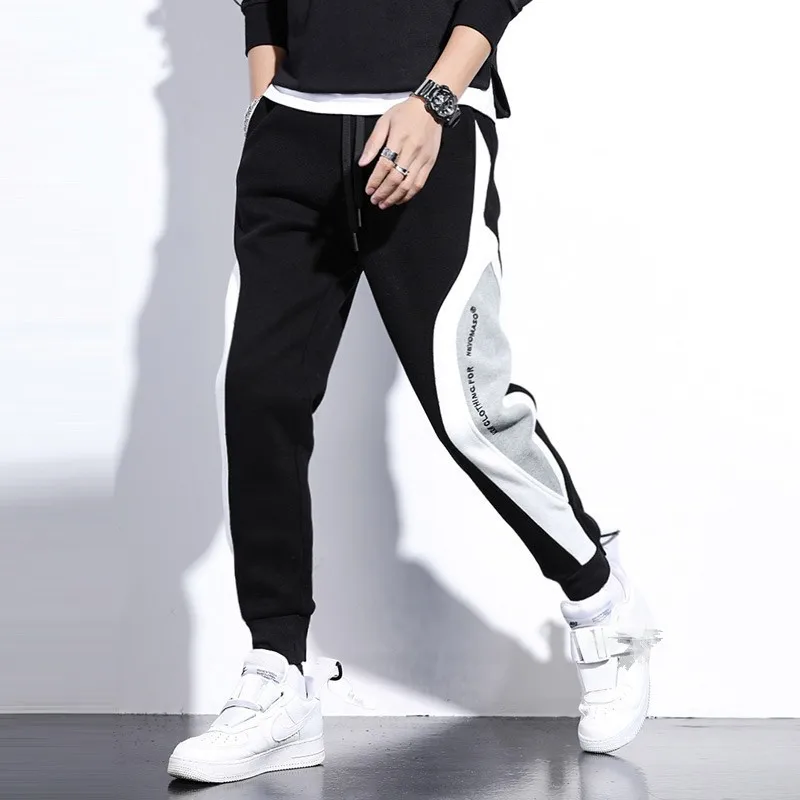 Wholesale new fashion track pants mens sports trousers stretch pants for young men slim jogging training running pants