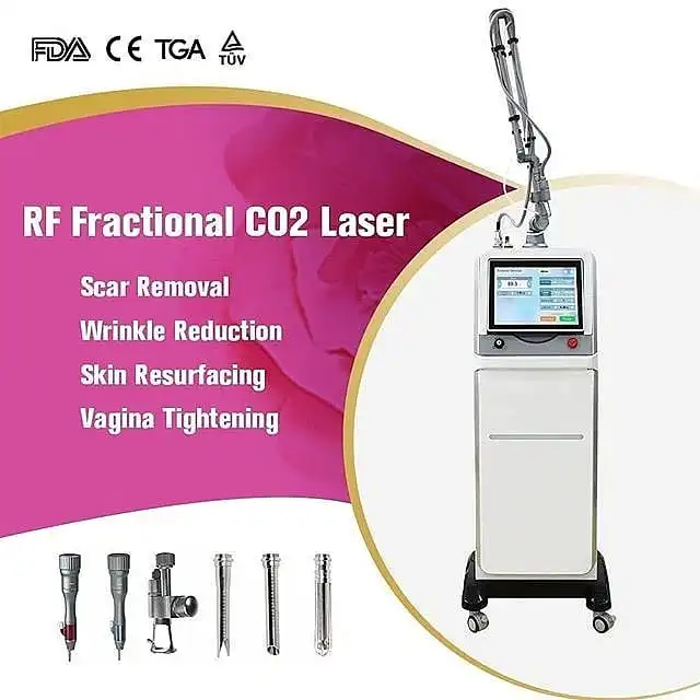 510K Number Approved Medical Clinic Use Co2 Fractional Laser Machine Skin Resurfacing Anti Wrinkle Stretch Mark Removal Machine