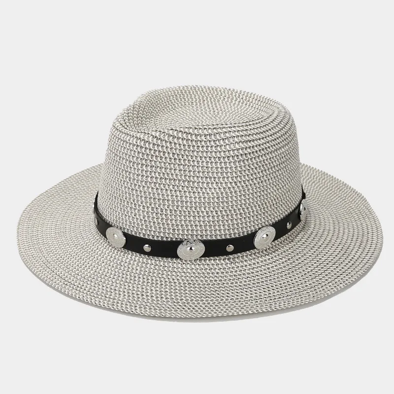 Dick cowboy european american fashion sun ladies straw hat men stage performance panama straw for hats