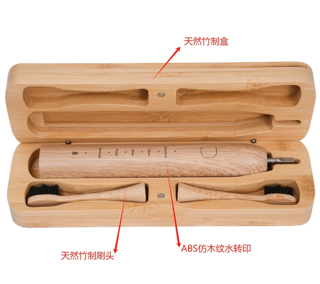 IPX7 Sonic Electric Wireless Charging Eco-friendly Toothbrush Rechargeable Soft Bristle Sustainable