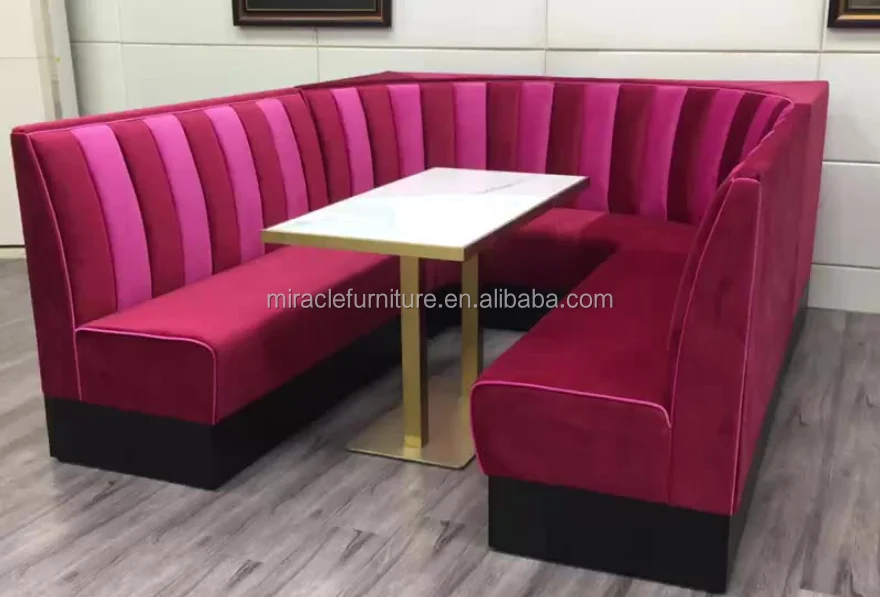 Modern Styles U Shape L Shape Night Club Bar Sofa Counter Furniture Event Single Sided Booth Seating Sofa