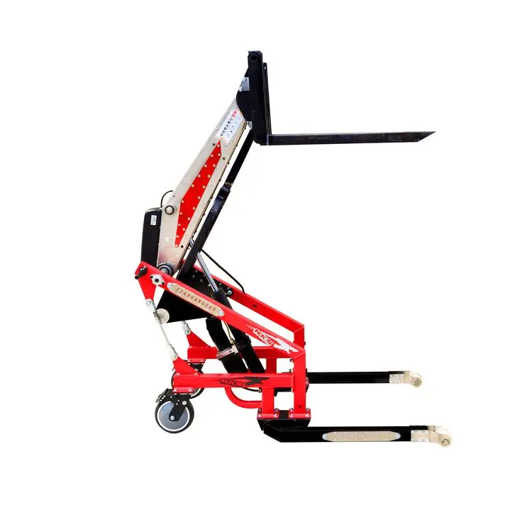 New Design Small Electric Forklift Hydraulic Lift Truck Portable Hand Push Stacker Loading And Unloading Truck