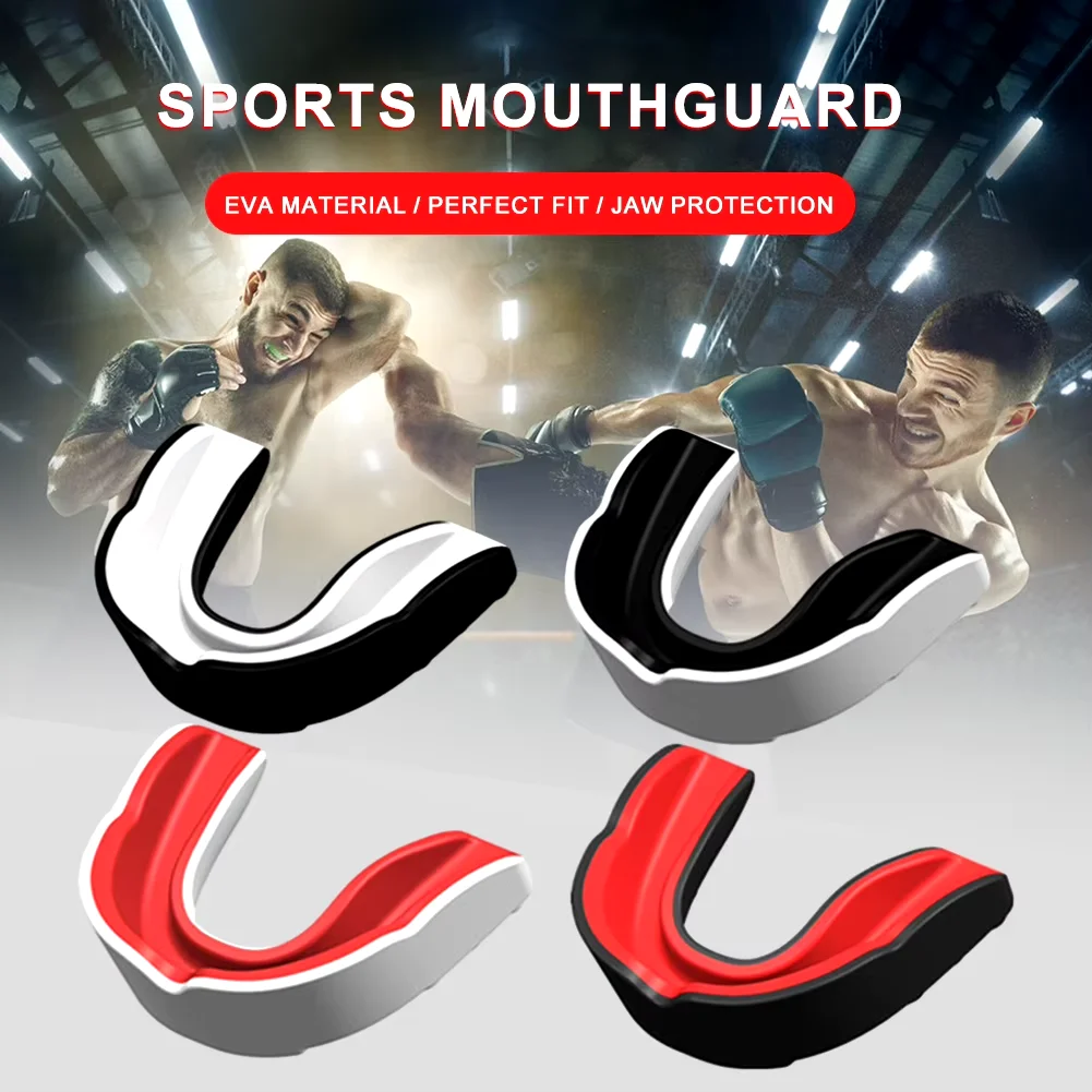Sports Safety Mouth Guard Kid and Adult EVA Teeth Protector for Boxing Rugby Basketball Hockey Karate Muay Thai MMA