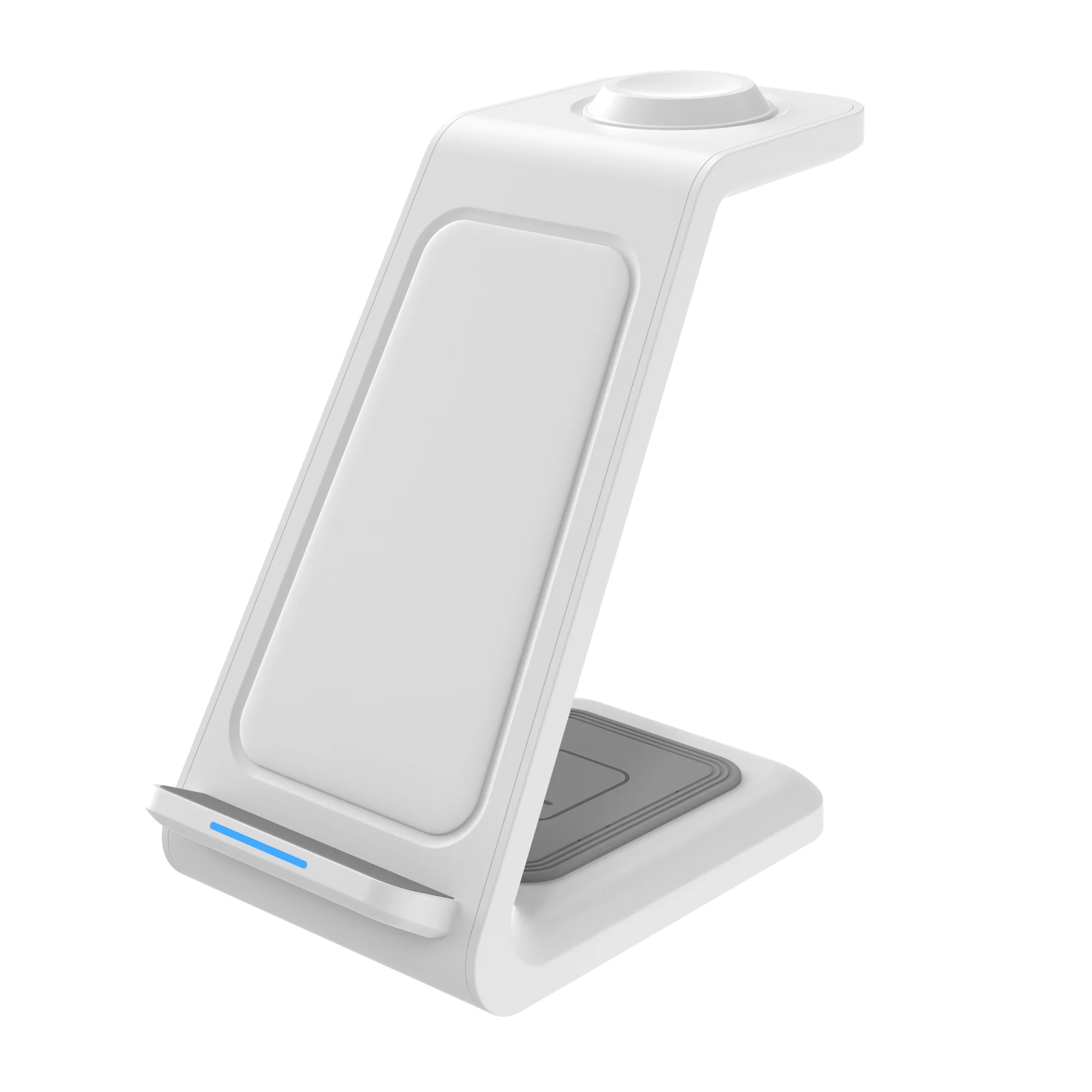 Portable 15w 10w Mobile Phone Wireless Charger Fast Charge 3 in 1 Stand for iPhone iWatch Airpods