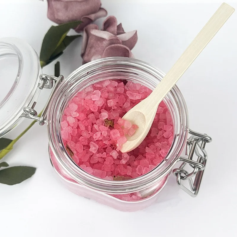 Natural Organic Pure Vegan Mineral Dried Floral Bath Salts Salt Spa Hemp Crystal Gift Skin Care Himalayan Dead Sea Bath Salt